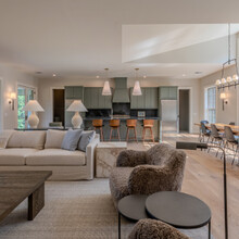 open concept living room and kitchen